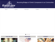 Tablet Screenshot of grandviewchurch.org